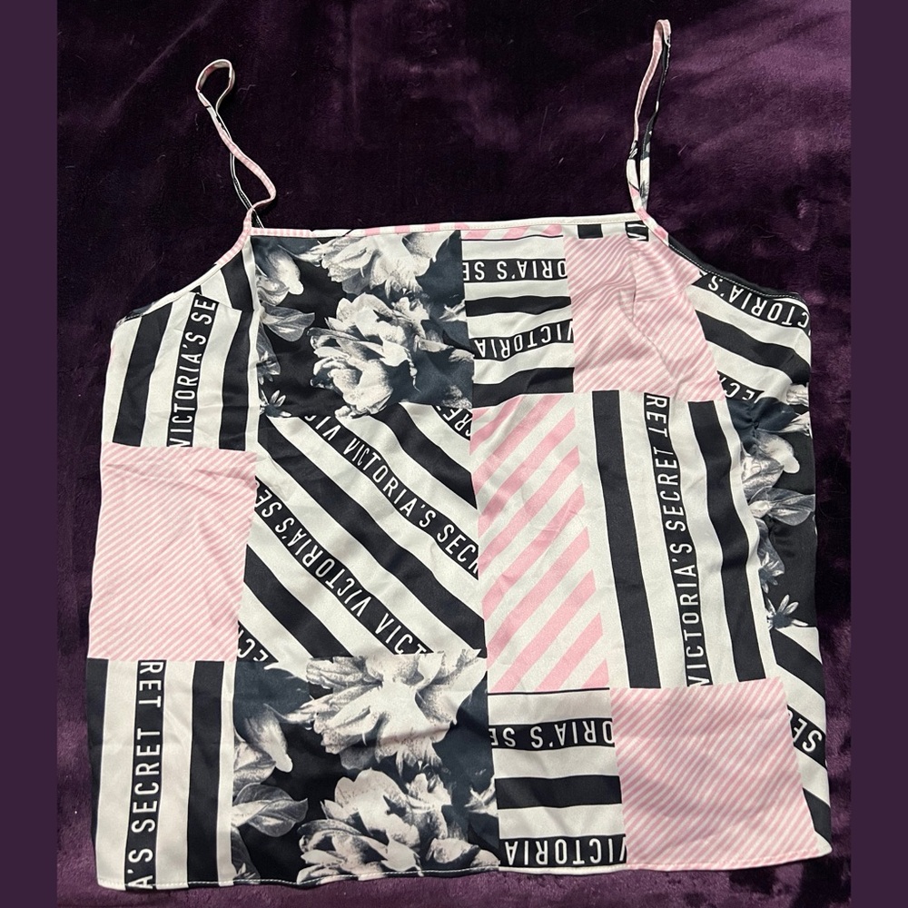 VS Satin Cami 4G8D Heritage Patchwork
